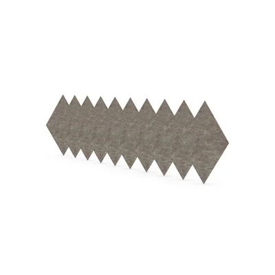 Акустично пано Narbutas Pet, диамант, 115 х 200 х 9 mm, PET филц, 10 броя, пясък