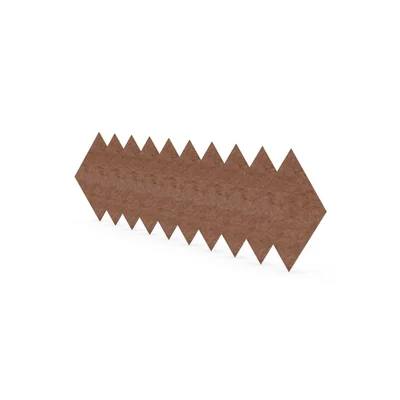 Акустично пано Narbutas Pet, диамант, 115 х 200 х 9 mm, PET филц, 10 броя, корал
