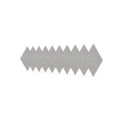 Акустично пано Narbutas Pet, диамант, 115 х 200 х 9 mm, PET филц, 10 броя, светлобежово