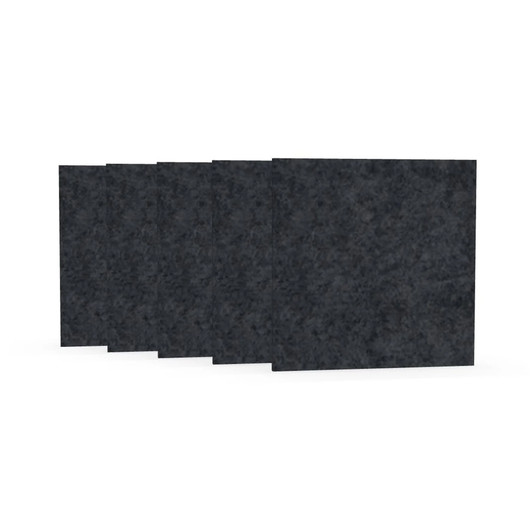 Акустично пано Narbutas Pet, квадрат, 200 х 200 х 9 mm, PET филц, 5 броя, тъмносиво