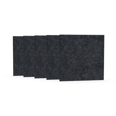 Акустично пано Narbutas Pet, квадрат, 200 х 200 х 9 mm, PET филц, 5 броя, тъмносиво