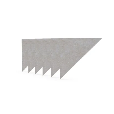 Акустично пано Narbutas Pet, триъгълник, 200 х 200 х 9 mm, PET филц, 6 броя, светлобежово
