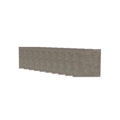 Акустично пано Narbutas Pet, квадрат, 200 х 200 х 9 mm, PET филц, 10 броя, пясък