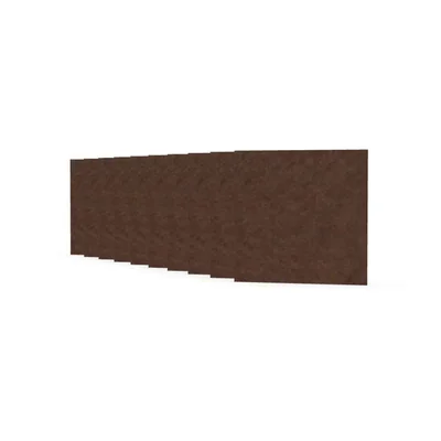 Акустично пано Narbutas Pet, квадрат, 200 х 200 х 9 mm, PET филц, 10 броя, цвят кестен