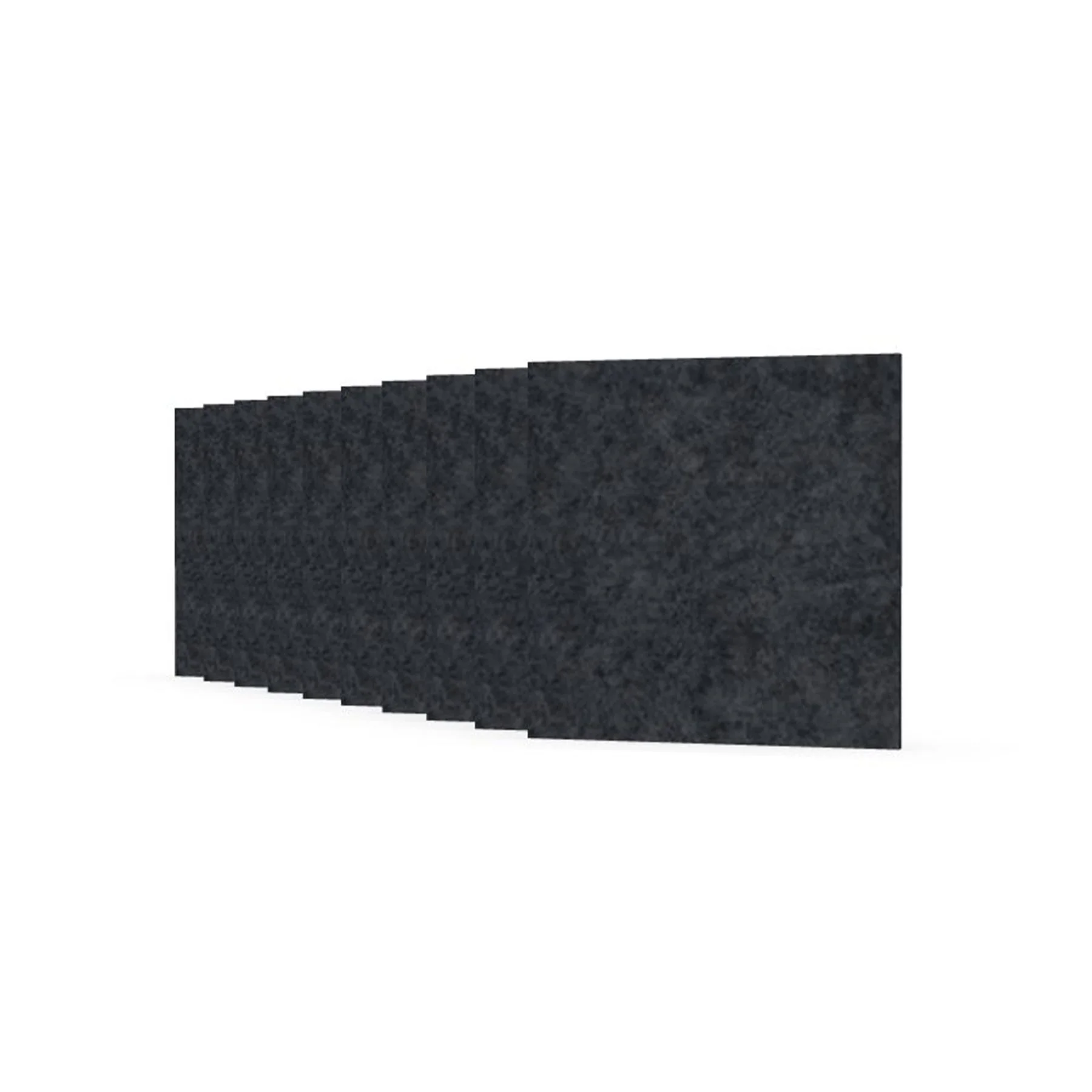 Акустично пано Narbutas Pet, квадрат, 200 х 200 х 9 mm, PET филц, 10 броя, тъмносиво