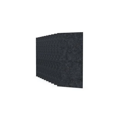 Акустично пано Narbutas Pet, правоъгълник, 200 х 400 х 9 mm, PET филц, 10 броя, тъмносиво