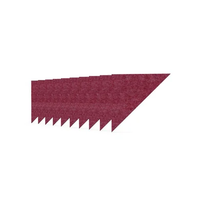 Акустично пано Narbutas Pet, триъгълник, 200 х 200 х 9 mm, PET филц, 10 броя, тъмнорозово