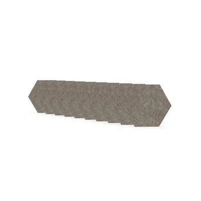 Акустично пано Narbutas Pet, шестоъгълник, 173 х 200 х 9 mm, PET филц, 10 броя, пясък