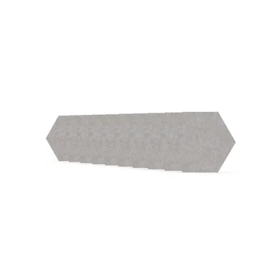 Акустично пано Narbutas Pet, шестоъгълник, 173 х 200 х 9 mm, PET филц, 10 броя, светлобежово