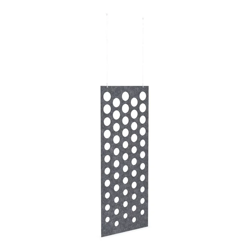 Акустично пано Narbutas Pet Disco, 800 х 2000 х 9 mm, PET филц, сиво