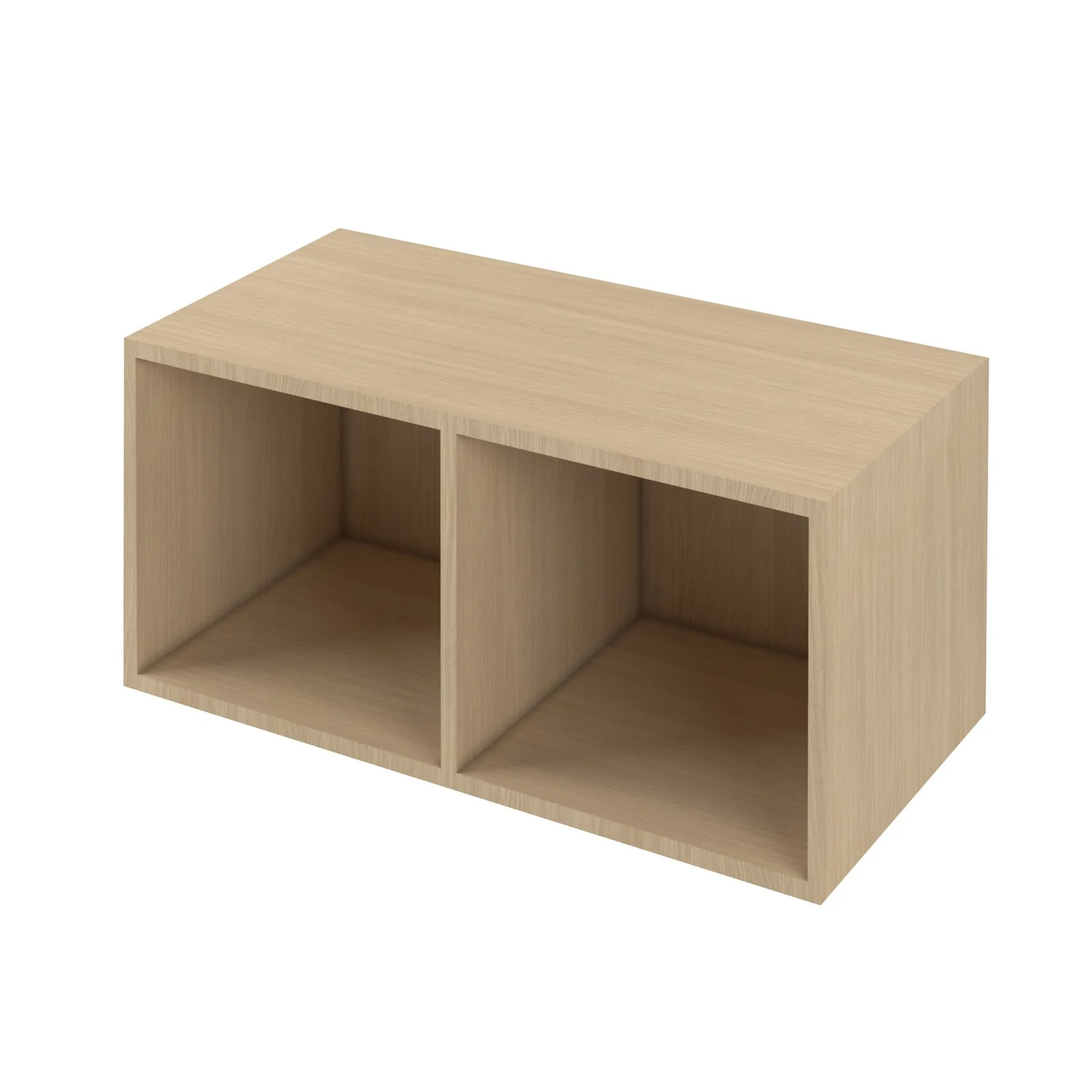 Стелаж Narbutas Choice, 800 x 400 x 370 mm, ПДЧ, меламин избелен дъб, меламин избелен дъб