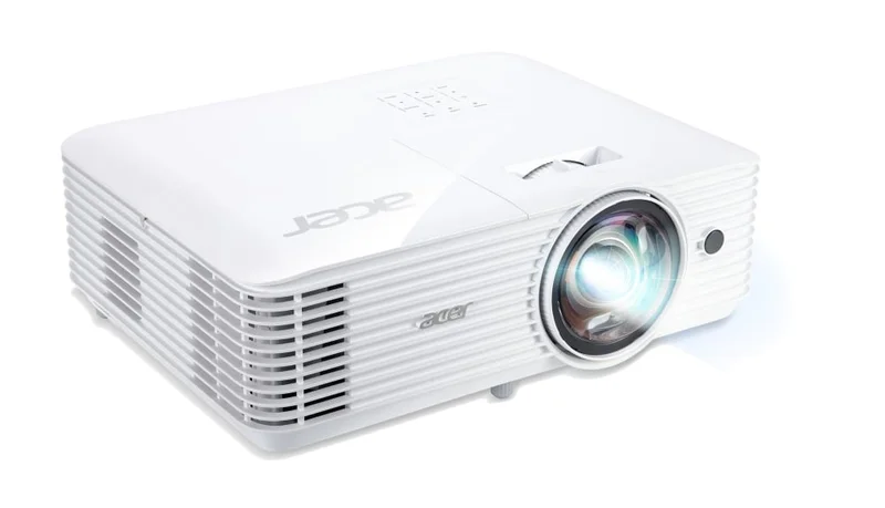 Проектор Acer S1286H, късофокусен, DLP, 3500 lm, 1024 x 768, HDMI, VGA, 4:3, 220 Watt, 3.1 kg, бял