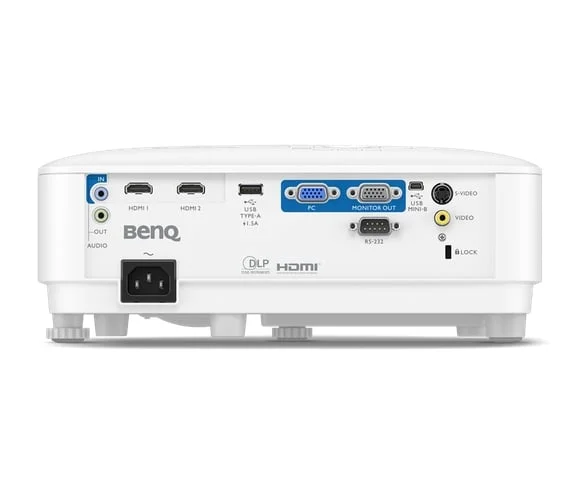 Проектор BenQ MW560, DLP, 1280 х 800, 4000 lm, HDMI, USB, VGA, 16:9, HDMI портове 2 броя, ниво на шум 34 dB, 2.3 kg, бял