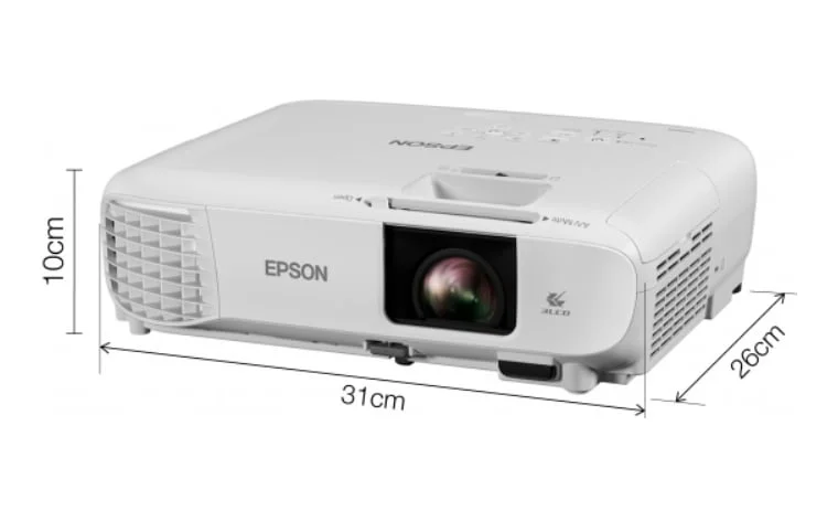 Проектор Epson EB-FH06, 3LCD, 3500 lm, 1920 x 1080, HDMI, VGA, USB, 16:9, 2.7 kg, бял