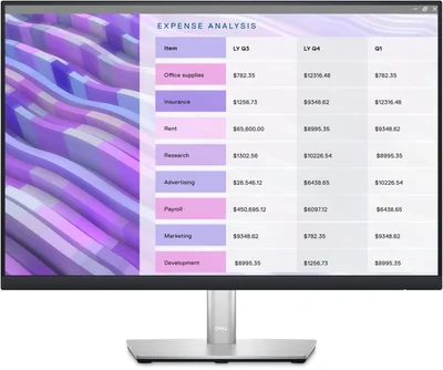 Монитор Dell P2423, 23.8'', LED, 1920 x 1200, 300 cd/m2, 5 ms, HDMI, VGA, USB, черен
