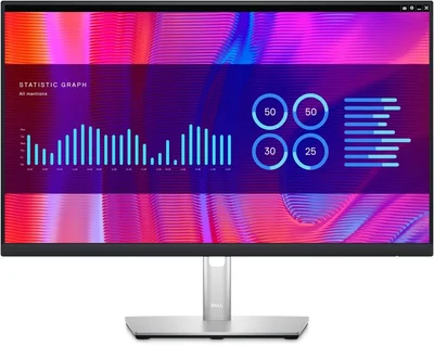 Монитор Dell P2423DE, 23.8'', LED, 2560 x 1440, 300 cd/m2, 8 ms, HDMI, USB, черен