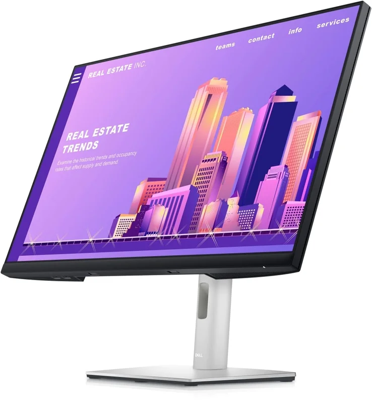 Монитор Dell P2722H, 27'', LED, 1920 x 1080, 300 cd/m2, 5 ms, HDMI, VGA, USB, черно-сребрист