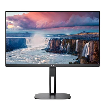 Монитор AOC 24V5C/BK, 23.8'', LED, 1920 x 1080, 300 cd/m2, 4 ms, HDMI, USB, черен