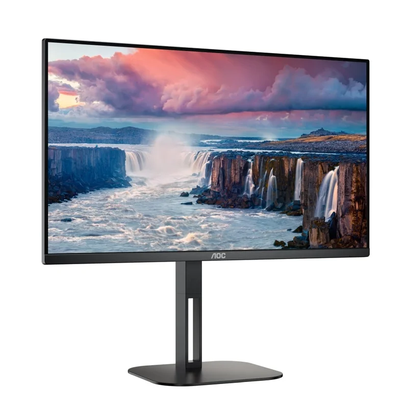 Монитор AOC 27V5C/BK, 27'', LED, 1920 x 1080, 300 cd/m2, 4 ms, HDMI, USB, черен