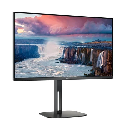 Монитор AOC 27V5C/BK, 27'', LED, 1920 x 1080, 300 cd/m2, 4 ms, HDMI, USB, черен