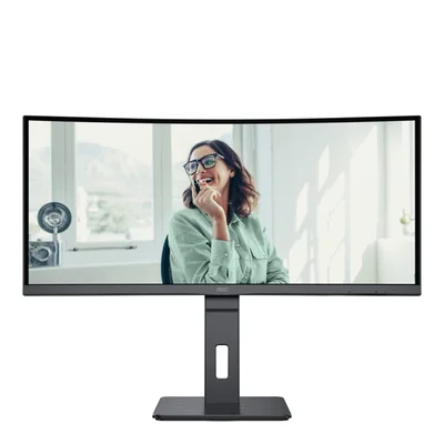Монитор AOC CU34P3CV, 34'', WLED, 3440 x 1440, 300 cd/m2, 4 ms, HDMI, извит, черен