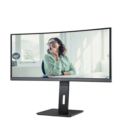 Монитор AOC CU34P3CV, 34'', WLED, 3440 x 1440, 300 cd/m2, 4 ms, HDMI, извит, черен