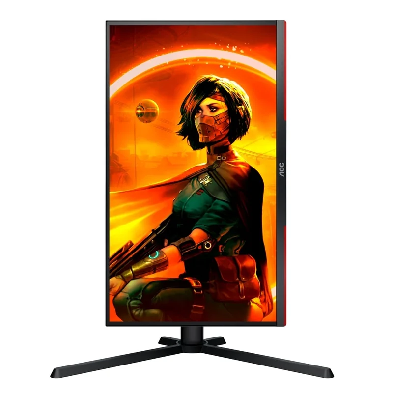 Монитор AOC 25G3ZM/BK, 24.5'', WLED, 1920 x 1080, 300 cd/m2, 1 ms, 2 HDMI, черно-червен
