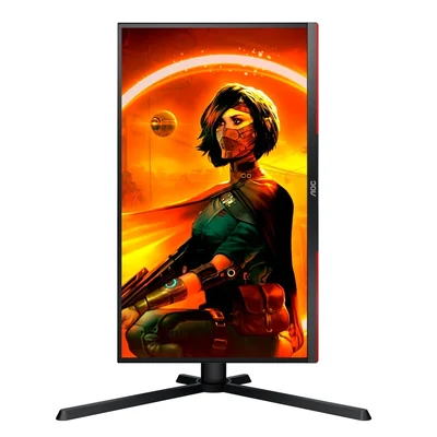 Монитор AOC 25G3ZM/BK, 24.5'', WLED, 1920 x 1080, 300 cd/m2, 1 ms, 2 HDMI, черно-червен