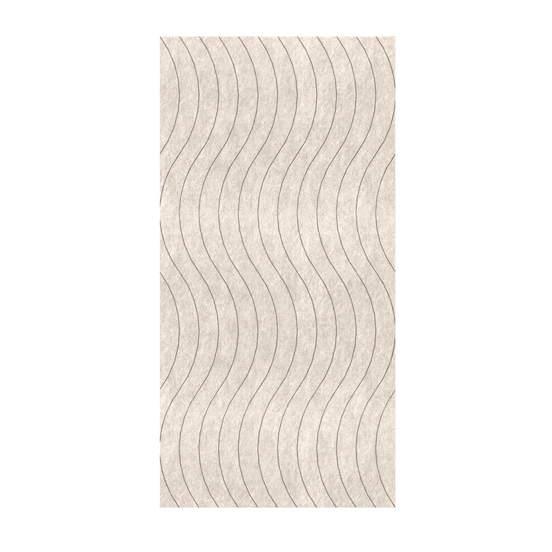Панел за стена Pet Felt - Wave, цвят R01, 2400 x 1200 mm, дебелина 9 mm, 1 брой