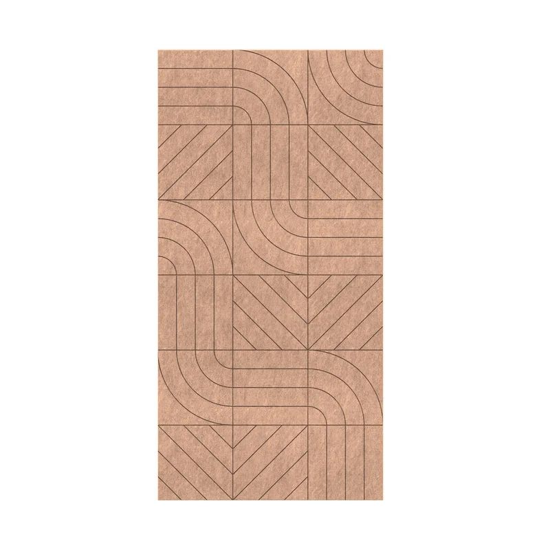 Панел за стена Pet Felt - Direction, цвят R02, 2400 x 1200 mm, дебелина 9 mm, 1 брой