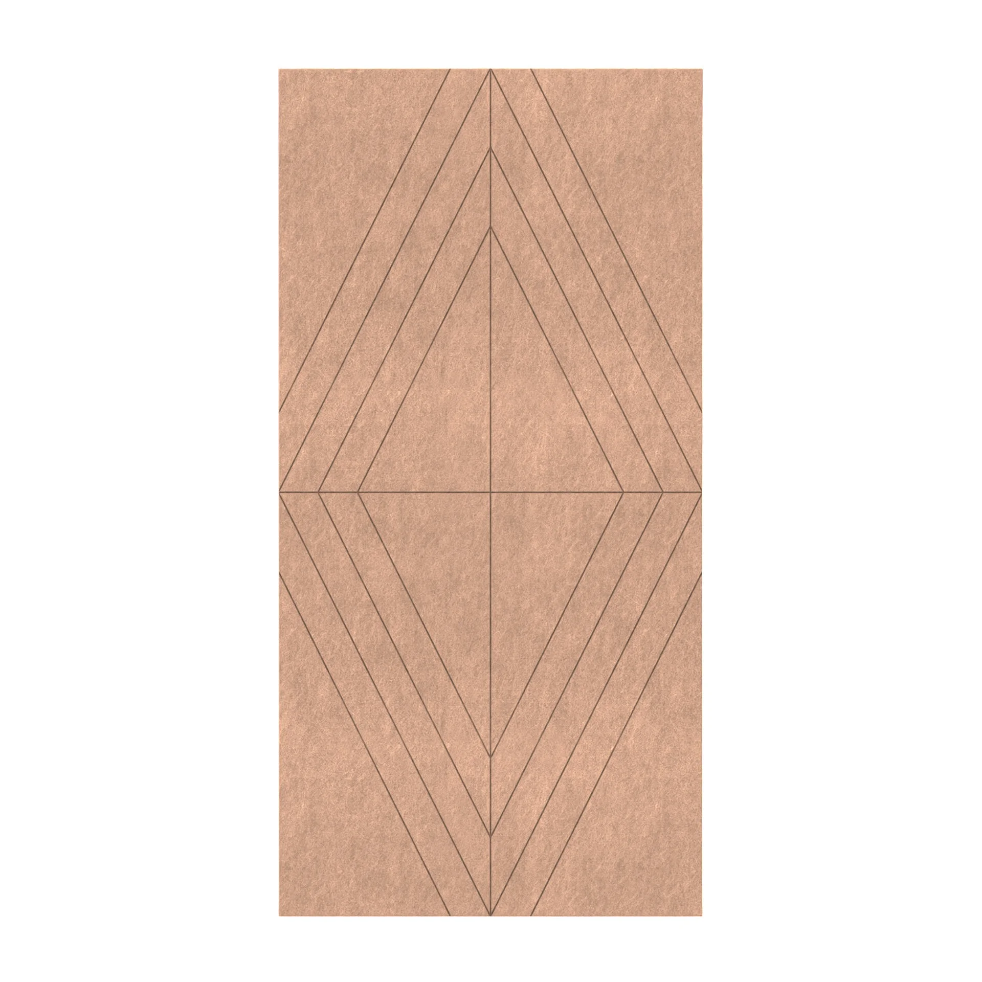 Панел за стена Pet Felt - Rhombus, цвят R02, 2400 x 1200 mm, дебелина 9 mm, 1 брой