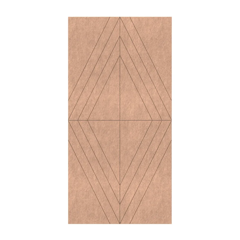 Панел за стена Pet Felt - Rhombus, цвят R02, 2400 x 1200 mm, дебелина 9 mm, 1 брой