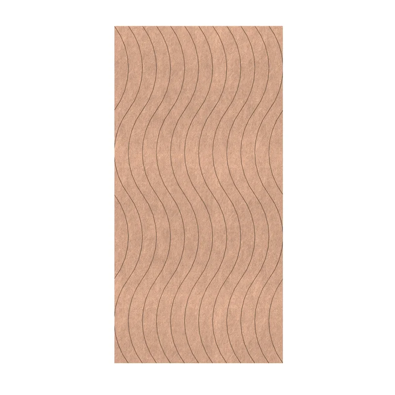 Панел за стена Pet Felt - Wave, цвят R02, 2400 x 1200 mm, дебелина 9 mm, 1 брой