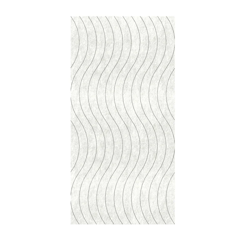 Панел за стена Pet Felt - Wave, цвят R04, 2400 x 1200 mm, дебелина 9 mm, 1 брой