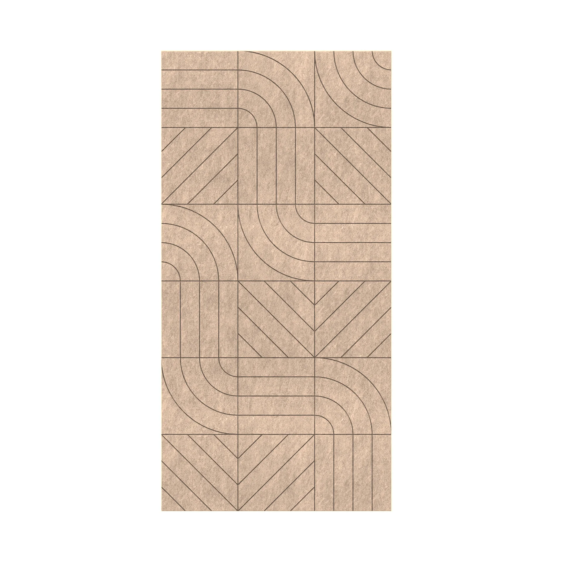 Панел за стена Pet Felt - Direction, цвят R05, 2400 x 1200 mm, дебелина 9 mm, 1 брой