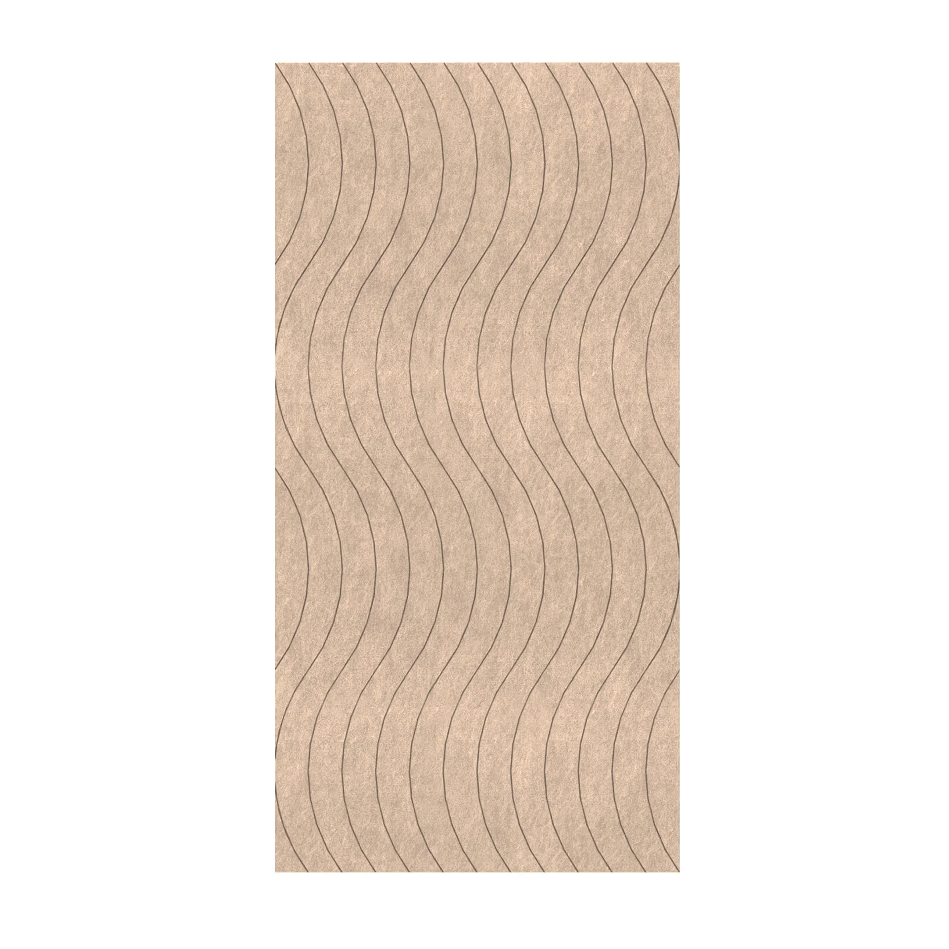 Панел за стена Pet Felt - Wave, цвят R05, 2400 x 1200 mm, дебелина 9 mm, 1 брой