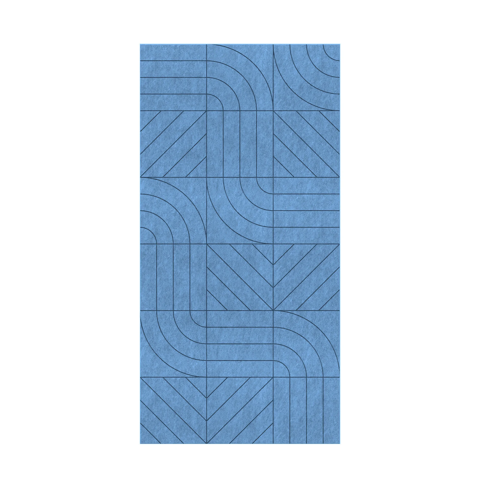 Панел за стена Pet Felt - Direction, цвят R06, 2400 x 1200 mm, дебелина 9 mm, 1 брой