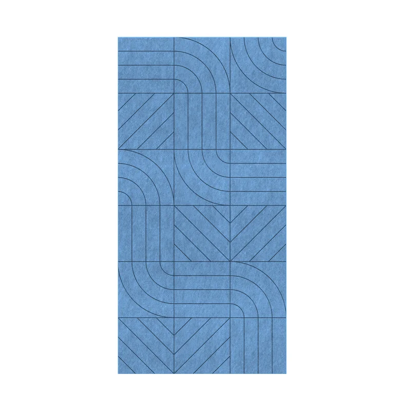 Панел за стена Pet Felt - Direction, цвят R06, 2400 x 1200 mm, дебелина 9 mm, 1 брой