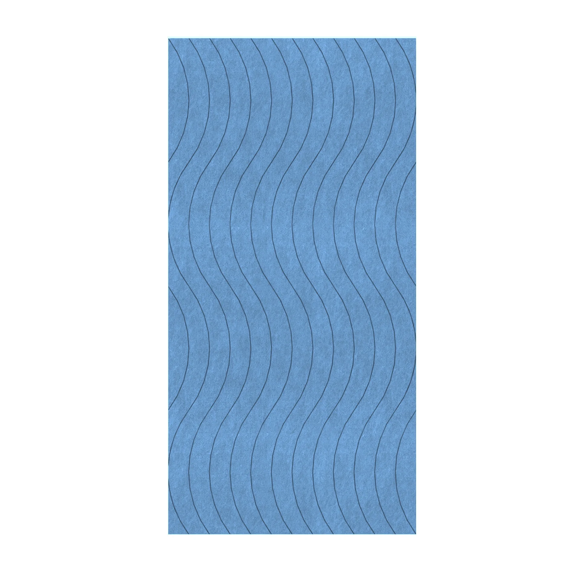 Панел за стена Pet Felt - Wave, цвят R06, 2400 x 1200 mm, дебелина 9 mm, 1 брой