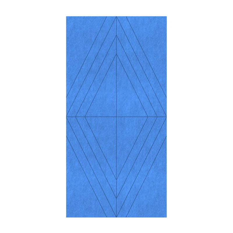 Панел за стена Pet Felt - Rhombus, цвят R07, 2400 x 1200 mm, дебелина 9 mm, 1 брой