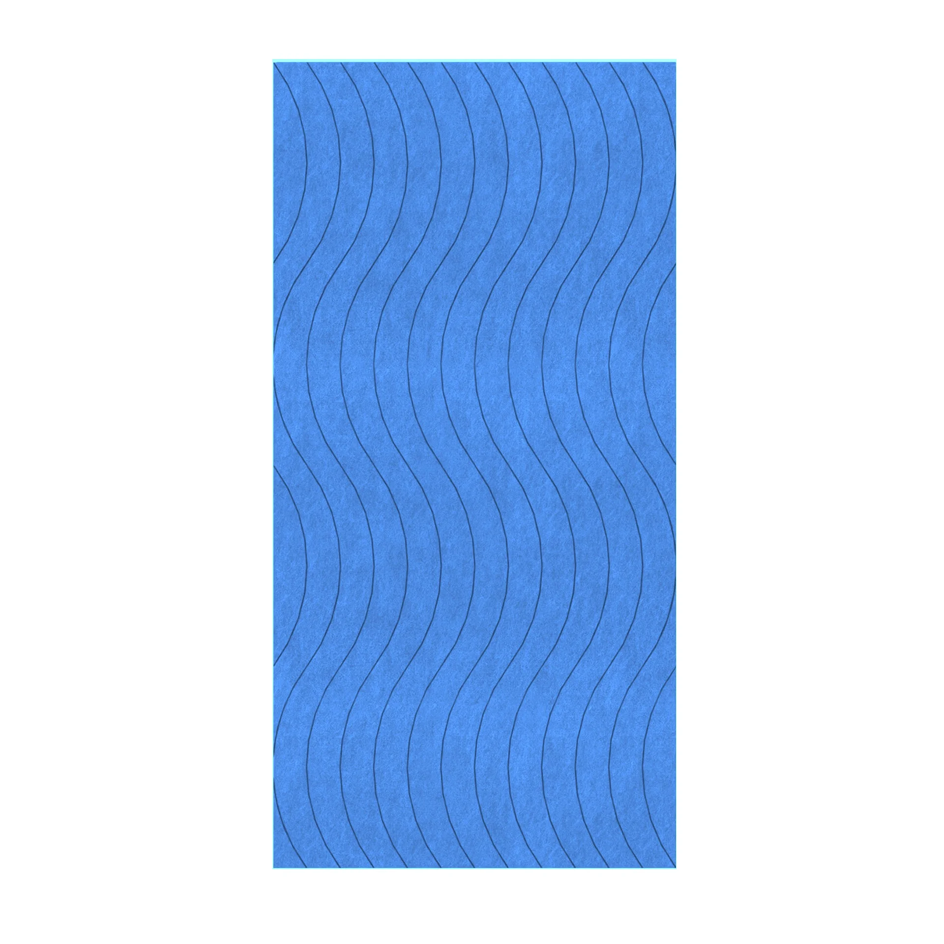 Панел за стена Pet Felt - Wave, цвят R07, 2400 x 1200 mm, дебелина 9 mm, 1 брой