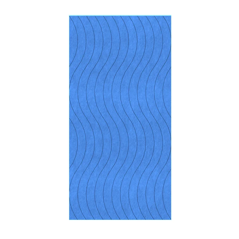 Панел за стена Pet Felt - Wave, цвят R07, 2400 x 1200 mm, дебелина 9 mm, 1 брой