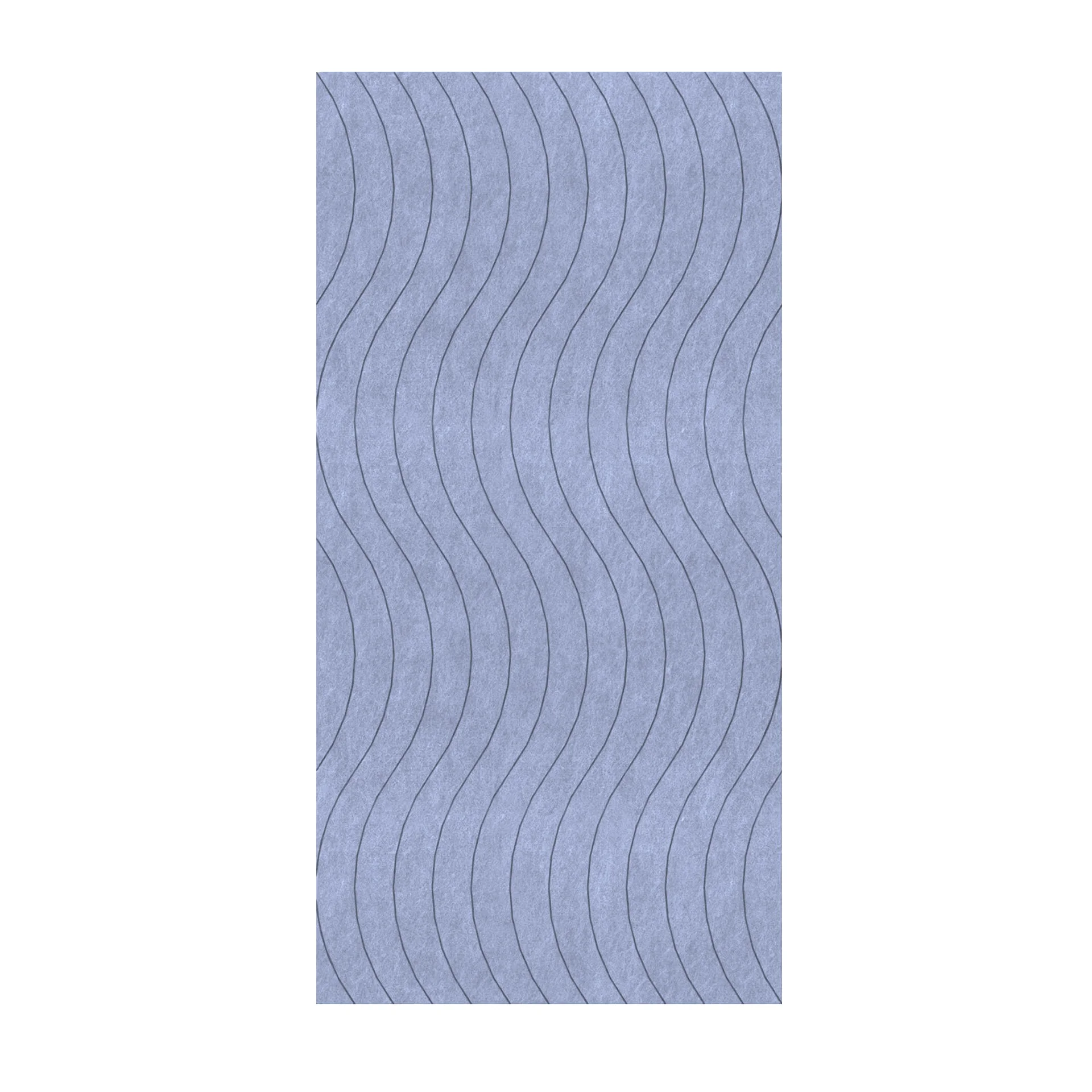 Панел за стена Pet Felt - Wave, цвят R09, 2400 x 1200 mm, дебелина 9 mm, 1 брой