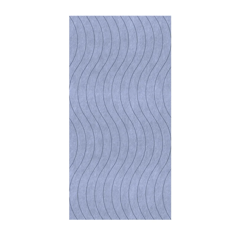 Панел за стена Pet Felt - Wave, цвят R09, 2400 x 1200 mm, дебелина 9 mm, 1 брой
