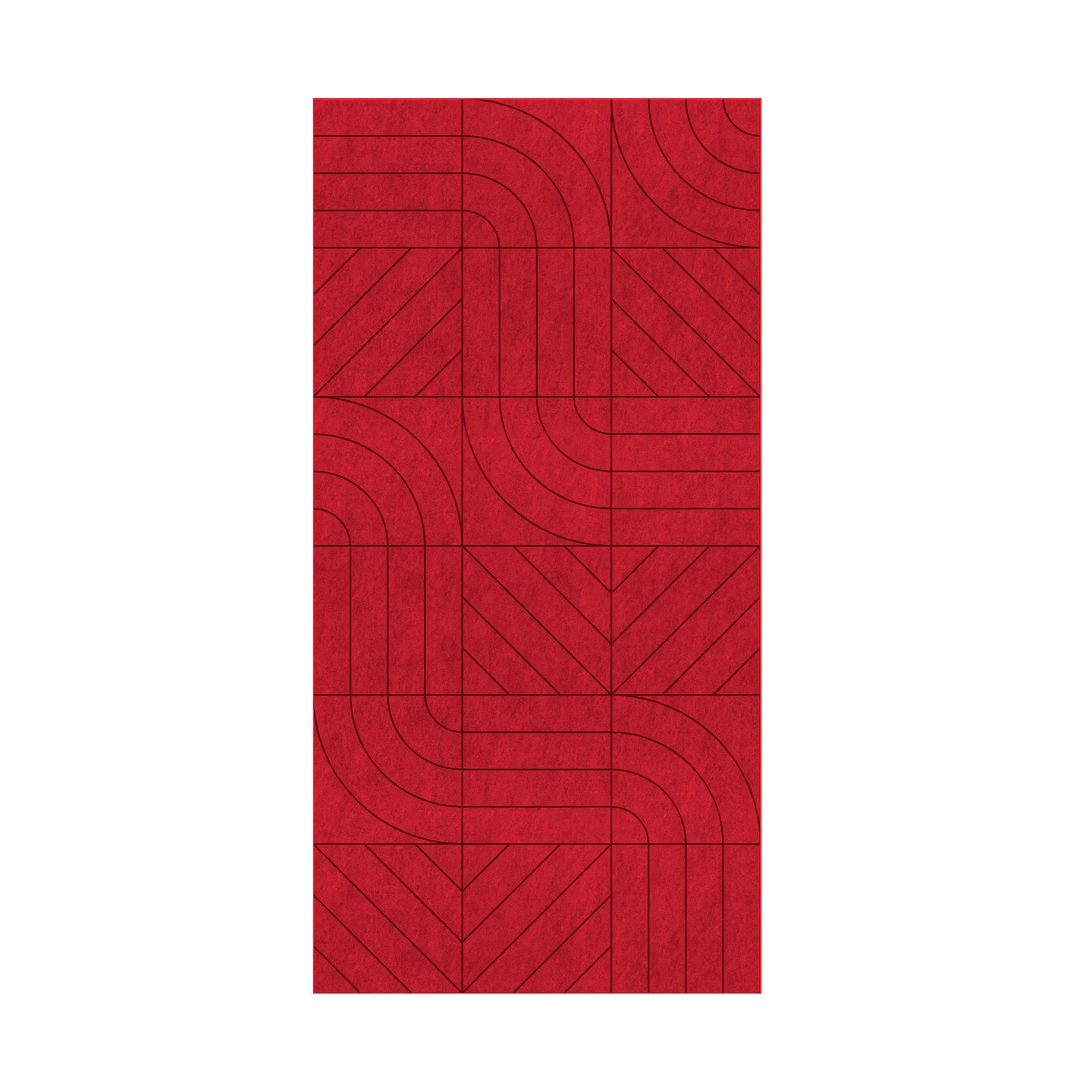 Панел за стена Pet Felt - Direction, цвят R17, 2400 x 1200 mm, дебелина 9 mm, 1 брой