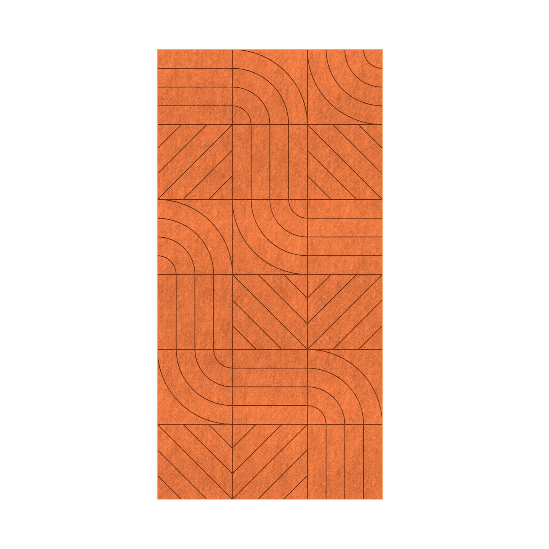 Панел за стена Pet Felt - Direction, цвят R19, 2400 x 1200 mm, дебелина 9 mm, 1 брой
