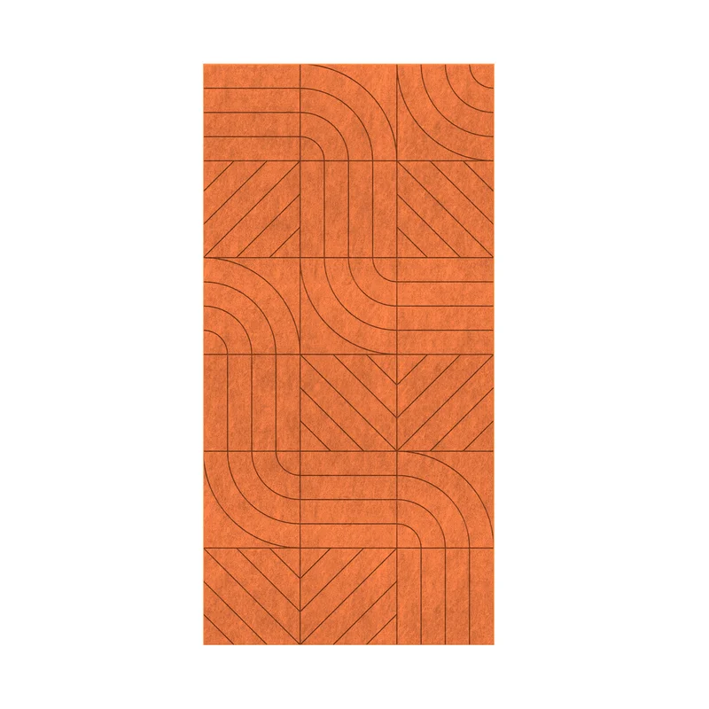Панел за стена Pet Felt - Direction, цвят R19, 2400 x 1200 mm, дебелина 9 mm, 1 брой