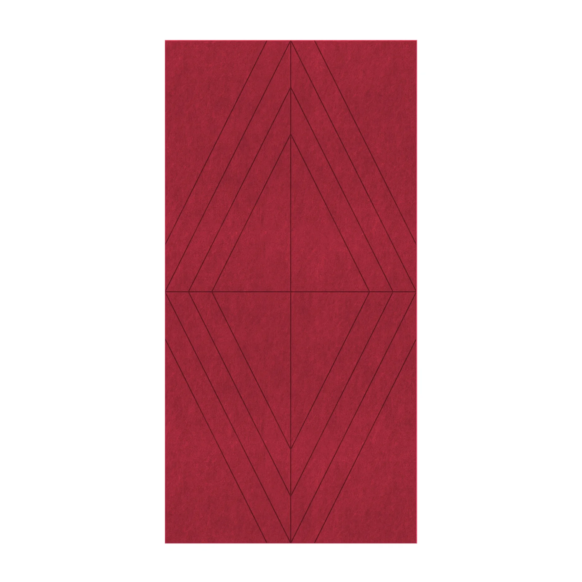 Панел за стена Pet Felt - Rhombus, цвят R20, 2400 x 1200 mm, дебелина 9 mm, 1 брой