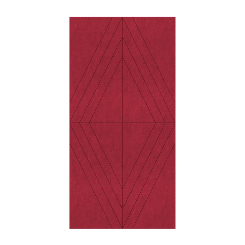 Панел за стена Pet Felt - Rhombus, цвят R20, 2400 x 1200 mm, дебелина 9 mm, 1 брой