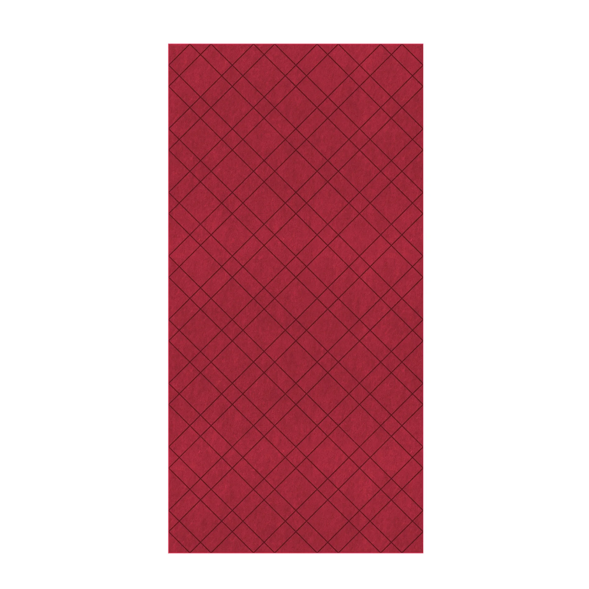 Панел за стена Pet Felt - Plaid, цвят R20, 2400 x 1200 mm, дебелина 9 mm, 1 брой